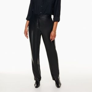 Aritzia command leather pants